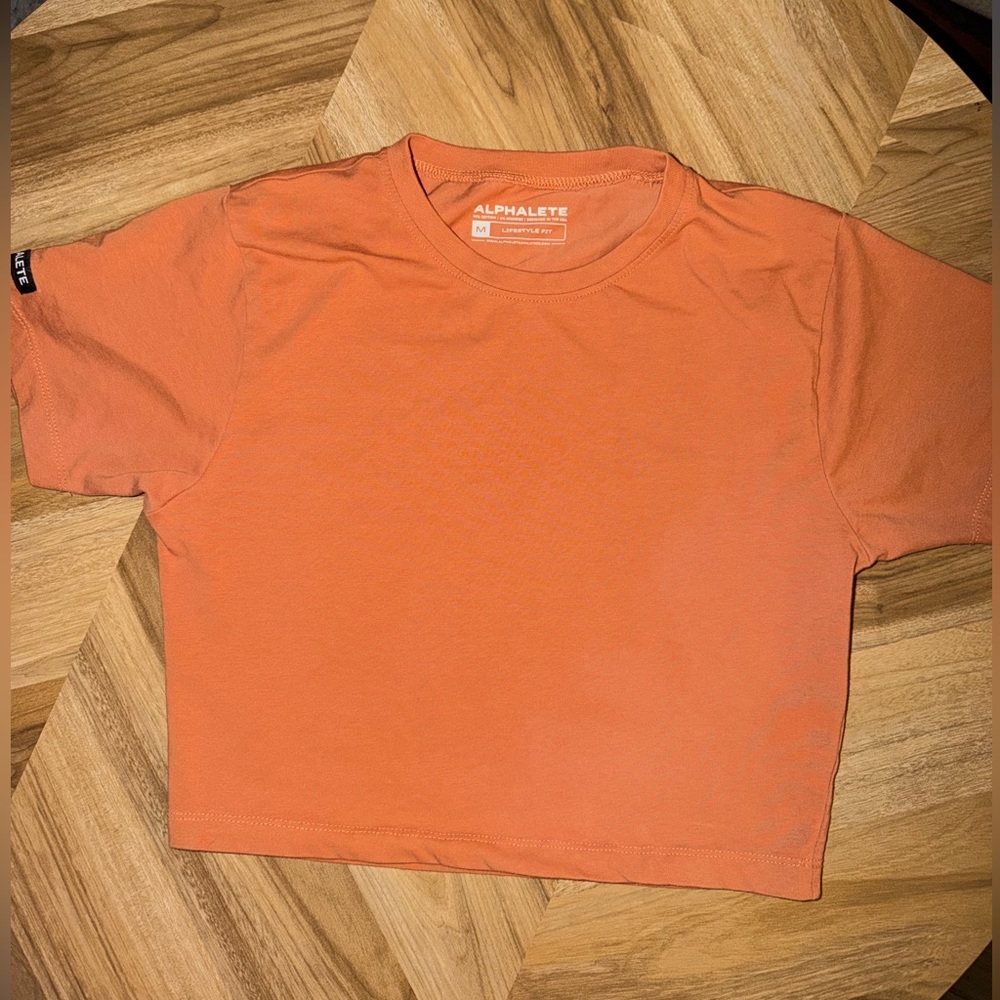 Alphalete Orange Crop Top
